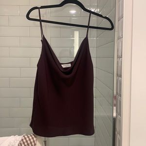 Cowl neck aritzia top. Dark purple. Never worn perfect condition